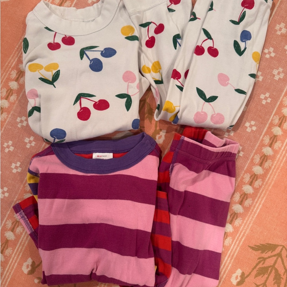 Hanna Andersson Cherry and Stripe Pajama Set